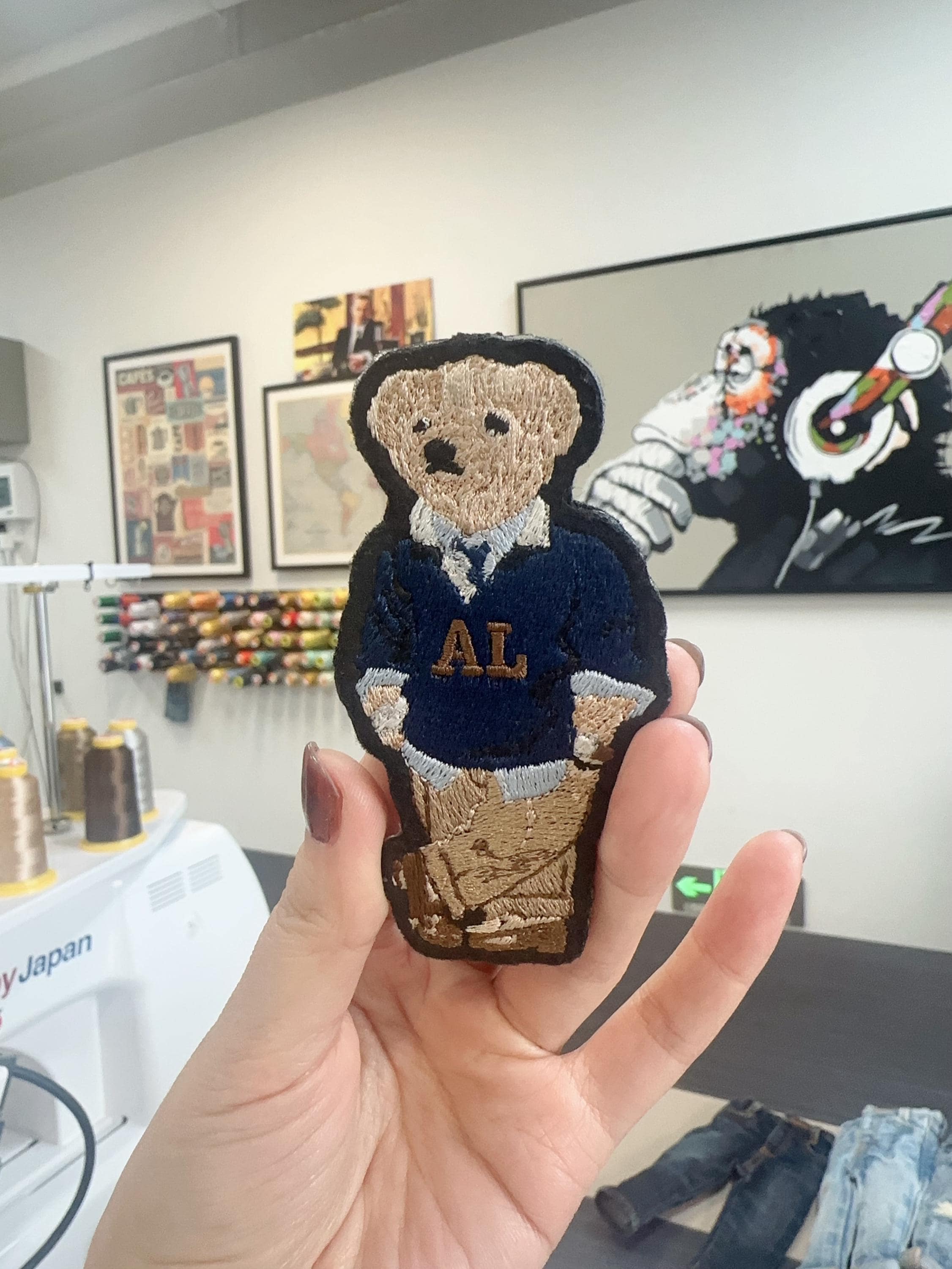 Monogram Embroidered Polo Bear Patch – Ralph Lauren Style Teddy , Iron On/Sew On Decor
