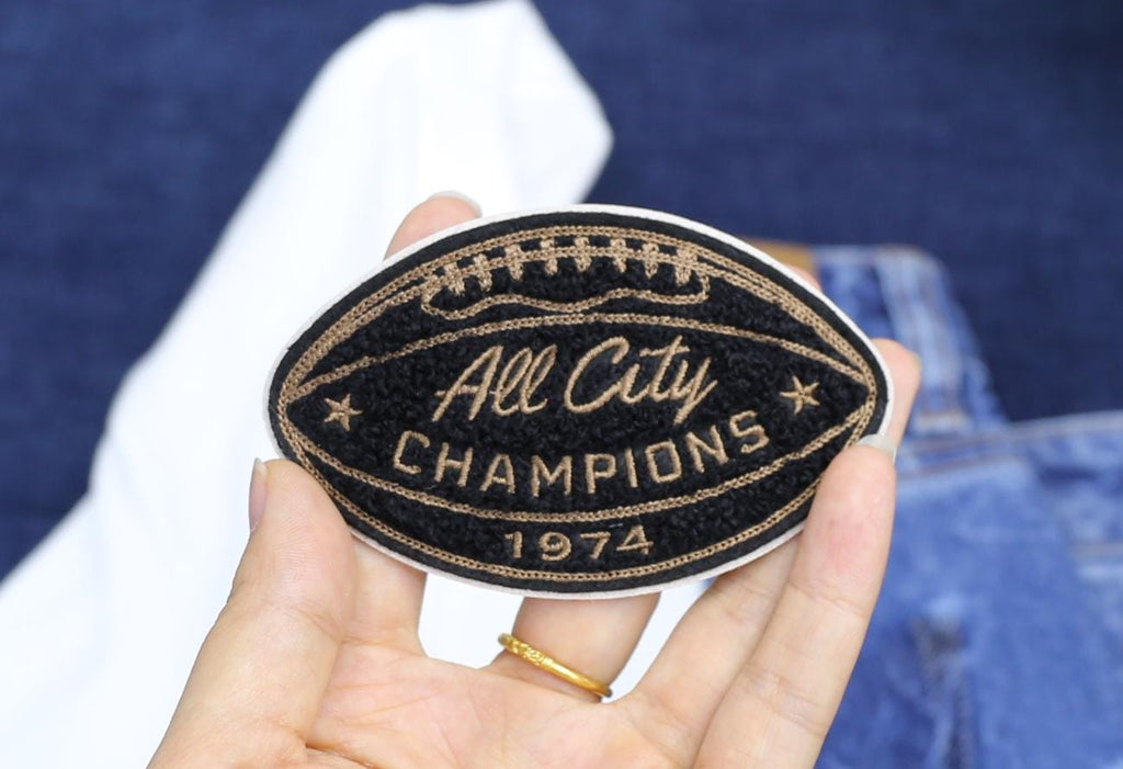 College Words Embroidered Patches | Personalize| Custom Iron-On, Sew-On| For Business, Teams, Clothes, Jackets, Hats