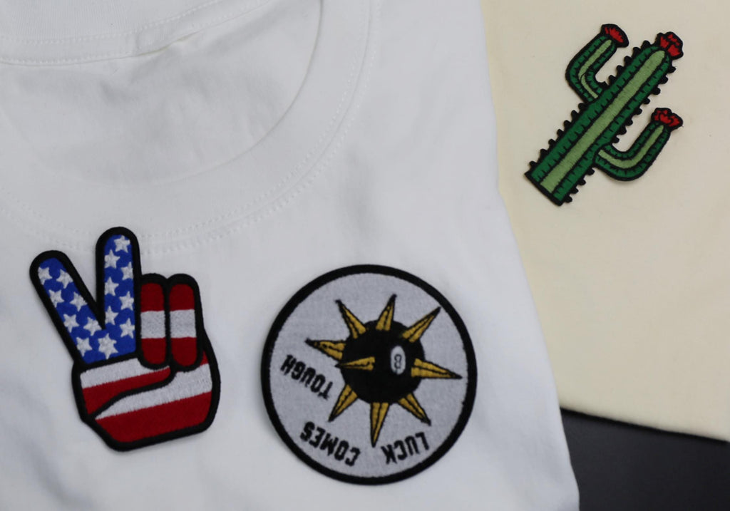 Embroidered jumperEmbroidery USA United States Iron-On Patches: DIY Custom Uniform Badge Set