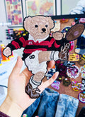 Embroidered Ralph Lauren Polo style Rugby Bear Patch – Sporty Applique for Jackets, Jumpers, Bags