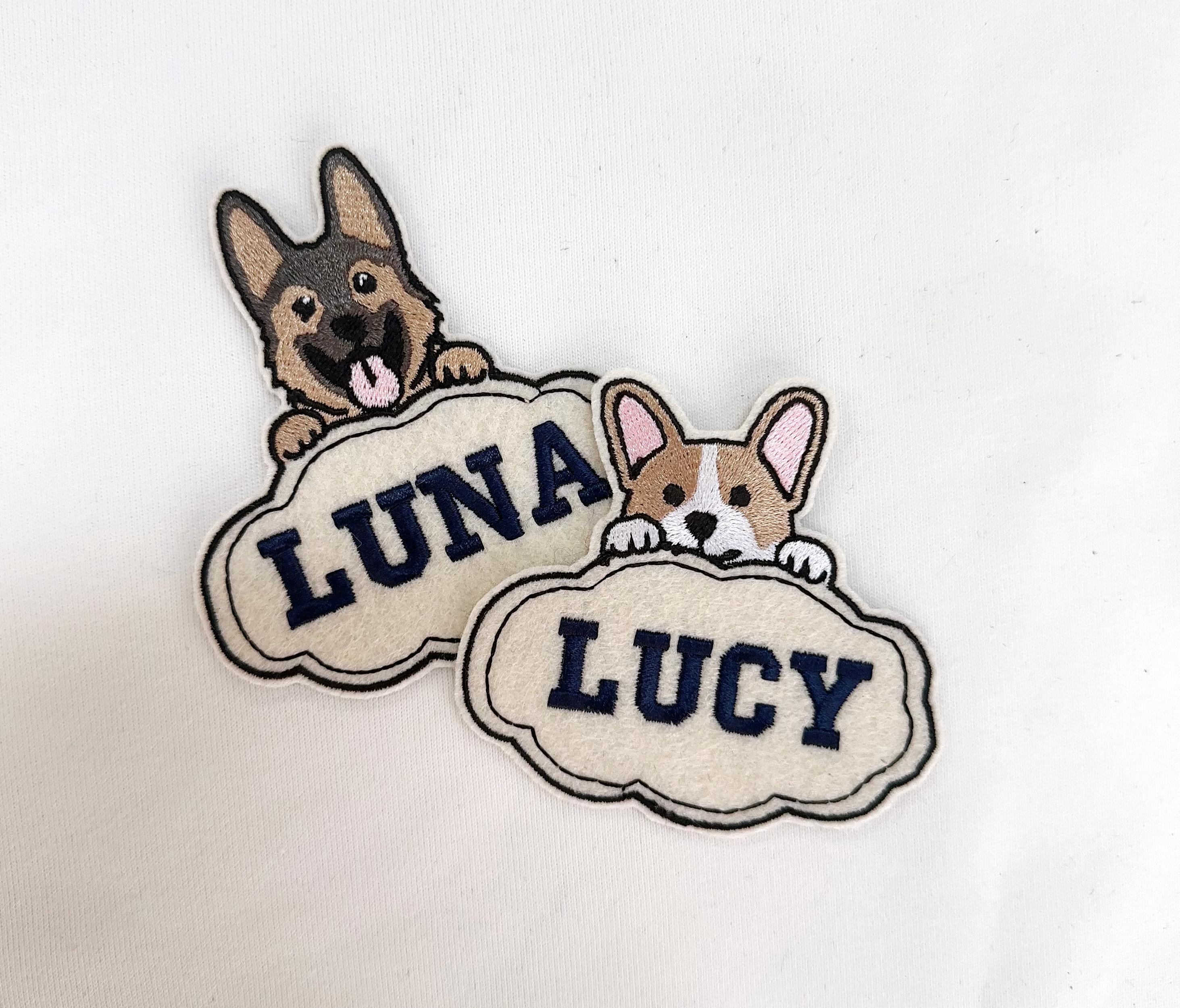 Embroidered jumperPets Custom Name Patch, Embroidered Iron-On/Sew-On Patches