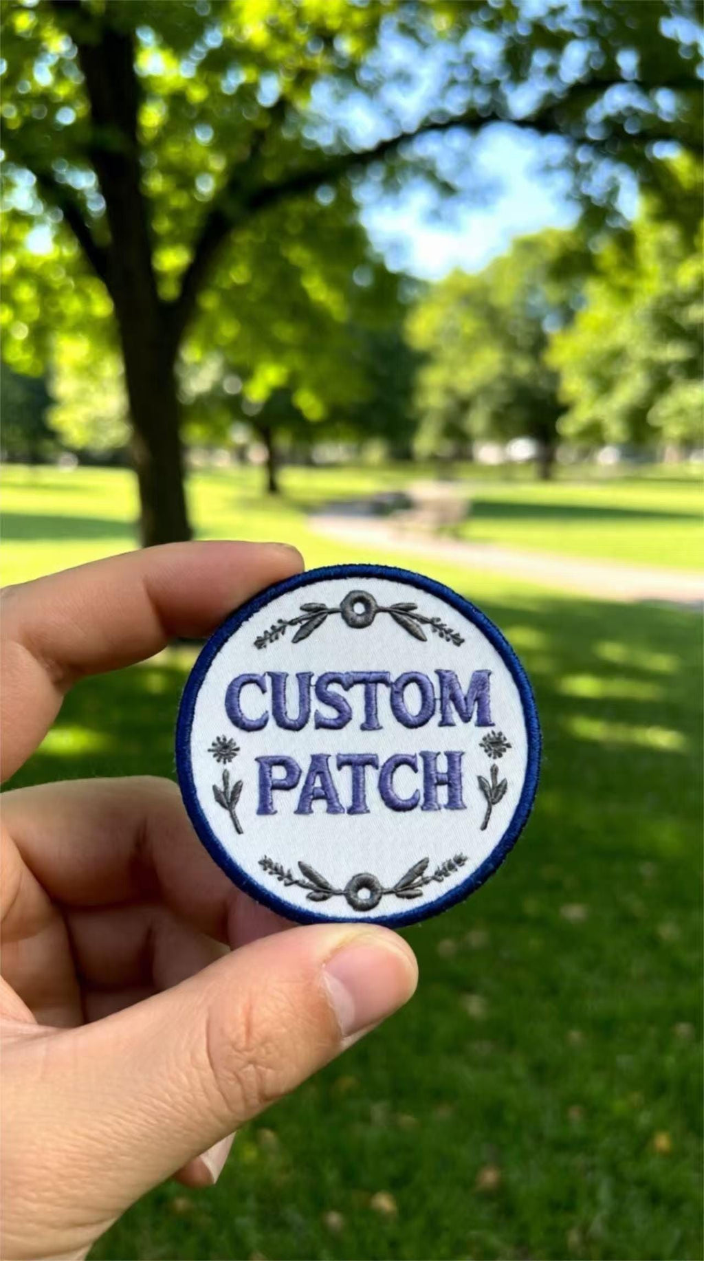 Personalized Embroidery Patch, Custom Text, Iron On or Sew On