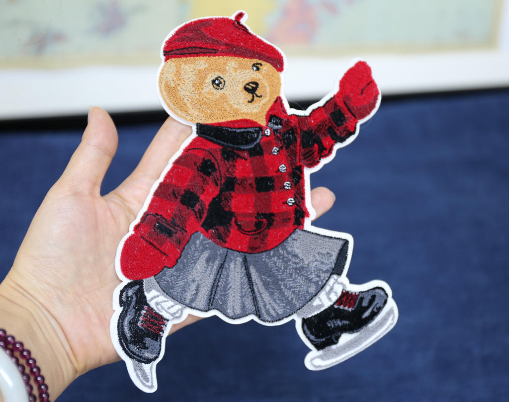 Embroidered jumperBear Embroidery Patch: Sew-On Applique - Custom Options