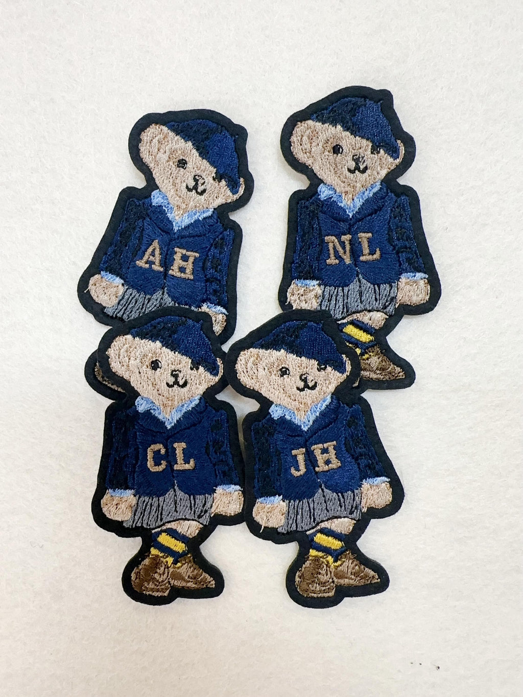 Embroidered Teddy Bear Patch – Ralph Lauren Style Polo Outfit, Iron On/Sew On Decor