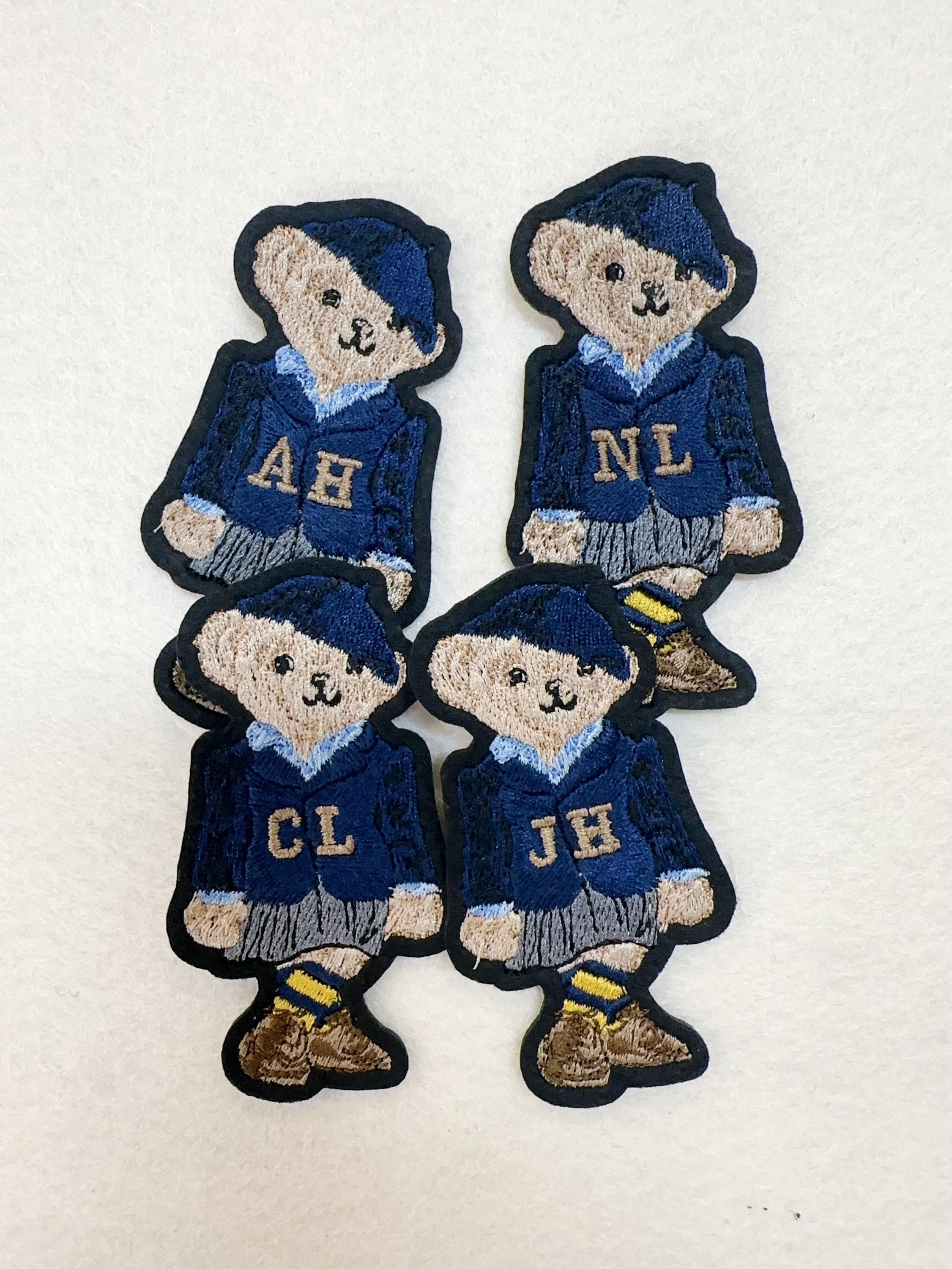 Embroidered Teddy Bear Patch – Ralph Lauren Style Polo Outfit, Iron On/Sew On Decor