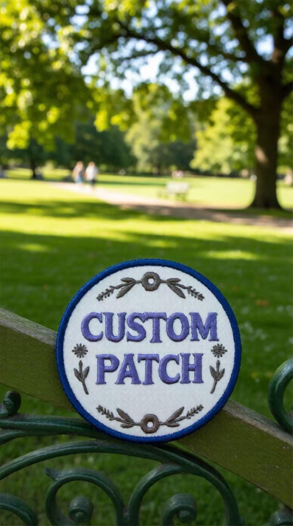 Personalized Embroidery Patch, Custom Text, Iron On or Sew On