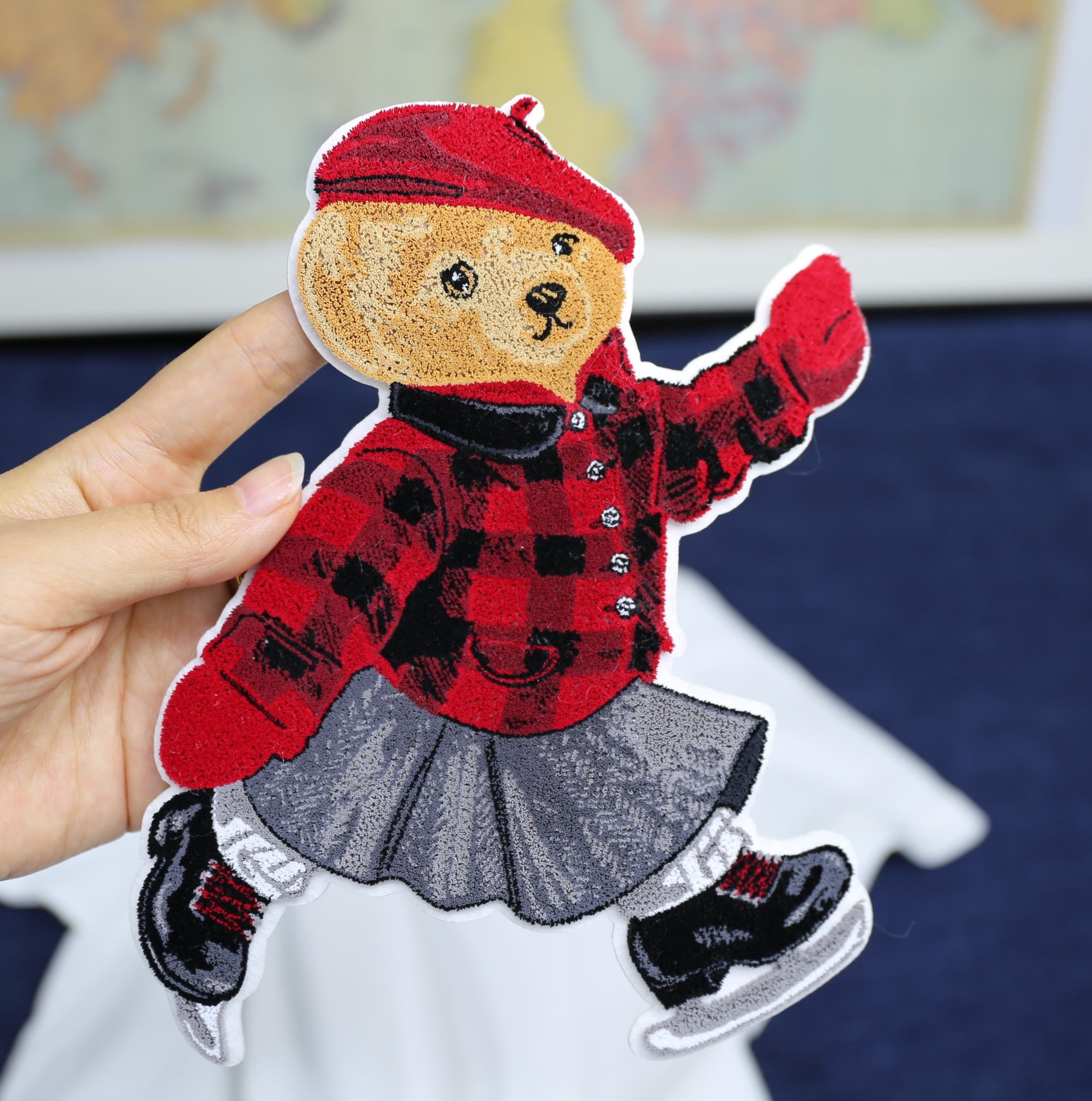 Embroidered jumperBear Embroidery Patch: Sew-On Applique - Custom Options