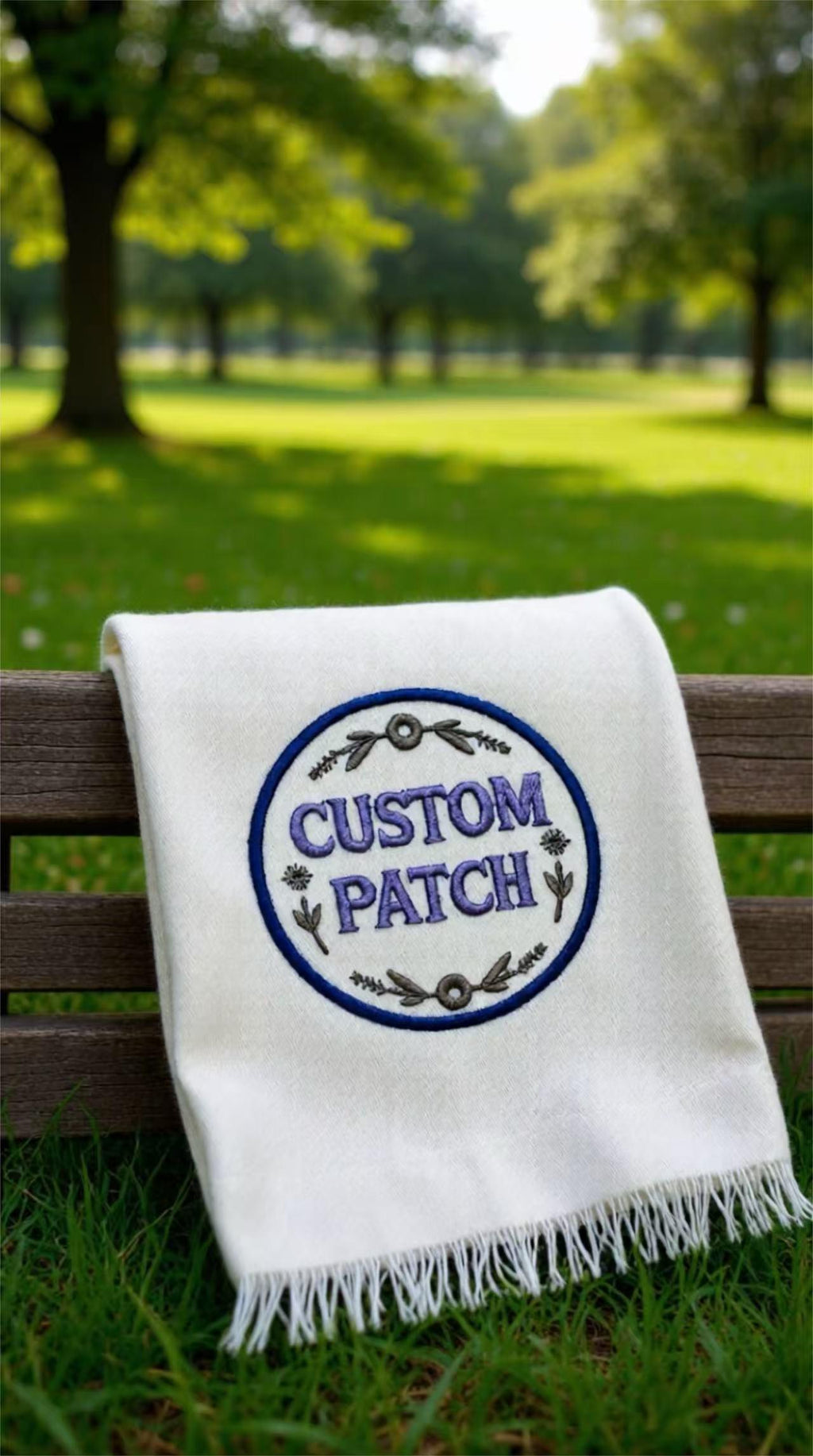 Personalized Embroidery Patch, Custom Text, Iron On or Sew On