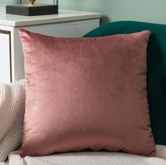 Artistic Embroidered Pillow - Hand Embroidered Brown Velvet Cushion, Unique Home Accent