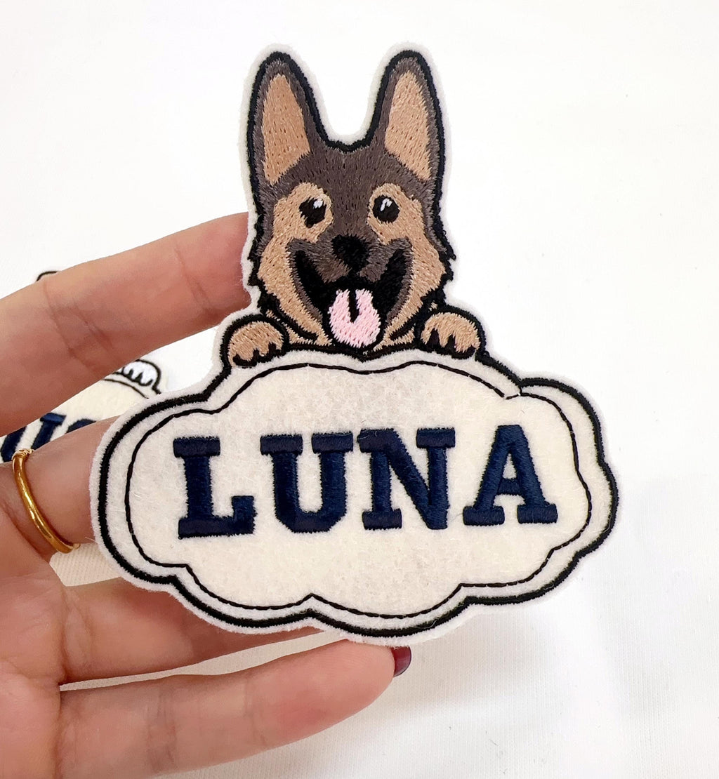 Embroidered jumperPets Custom Name Patch, Embroidered Iron-On/Sew-On Patches