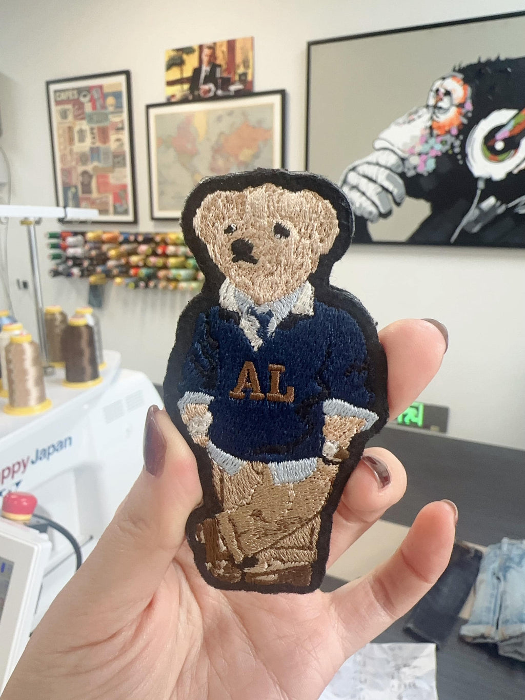 Monogram Embroidered Polo Bear Patch – Ralph Lauren Style Teddy , Iron On/Sew On Decor
