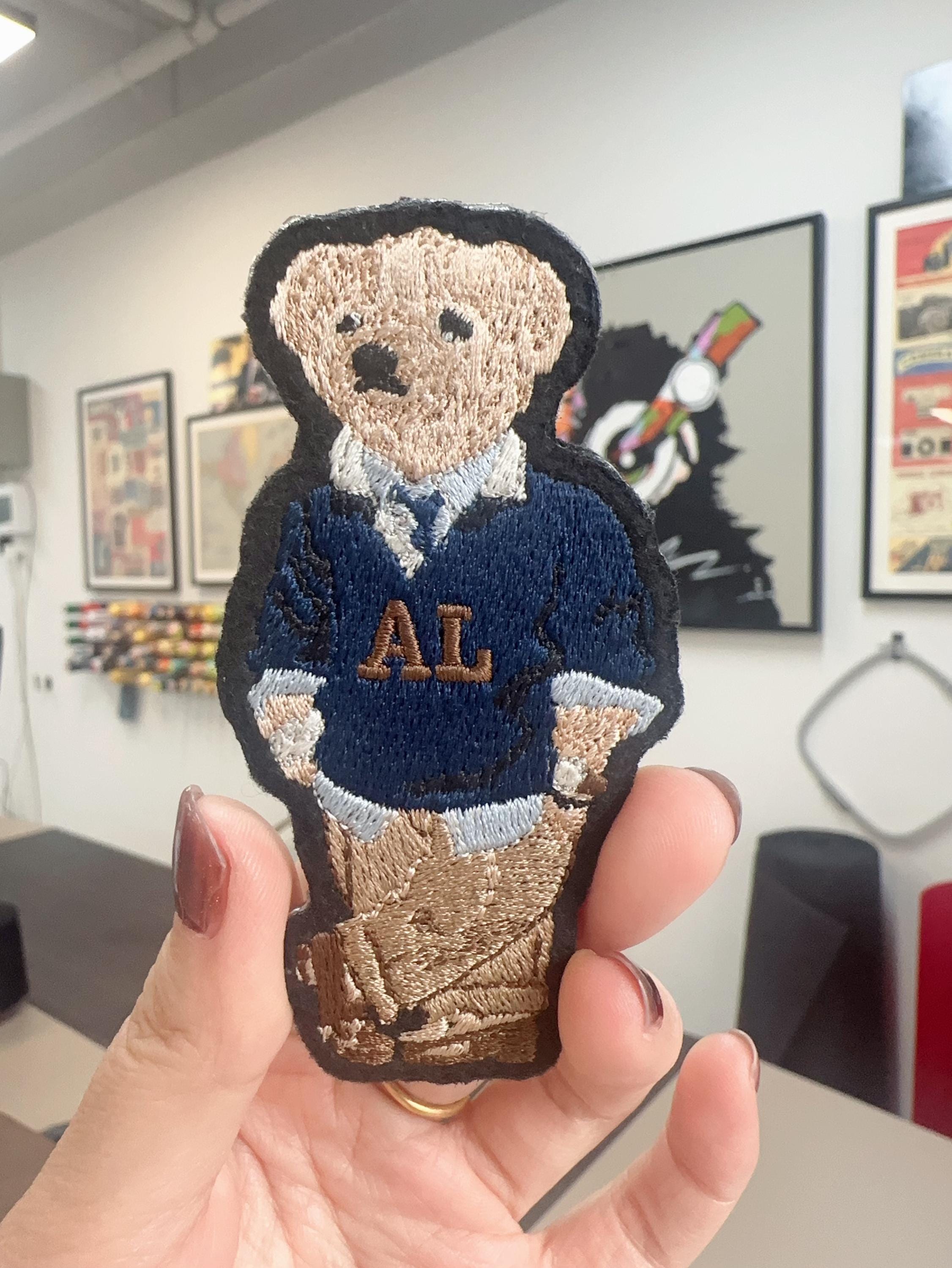Monogram Embroidered Polo Bear Patch – Ralph Lauren Style Teddy , Iron On/Sew On Decor