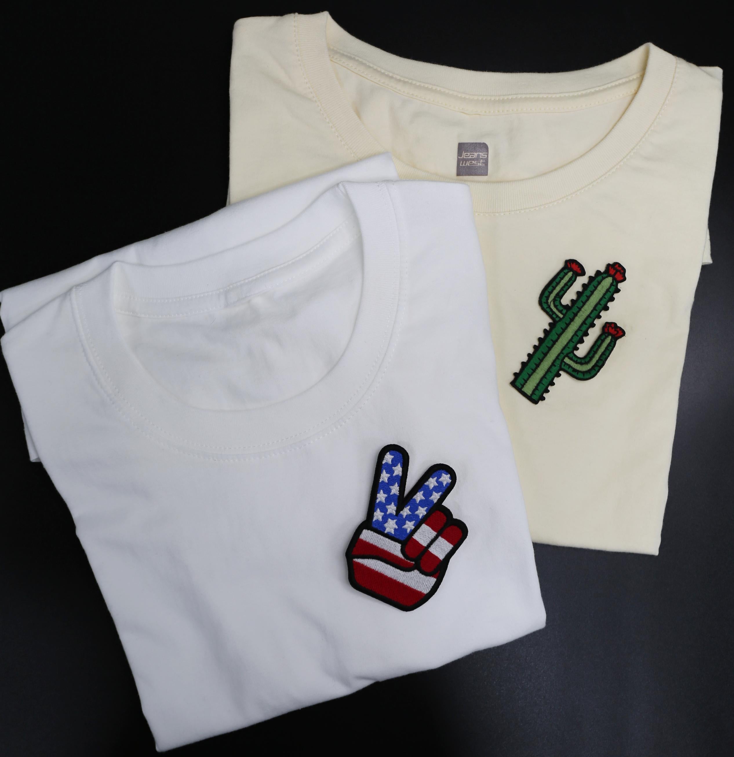 Embroidered jumperEmbroidery USA United States Iron-On Patches: DIY Custom Uniform Badge Set
