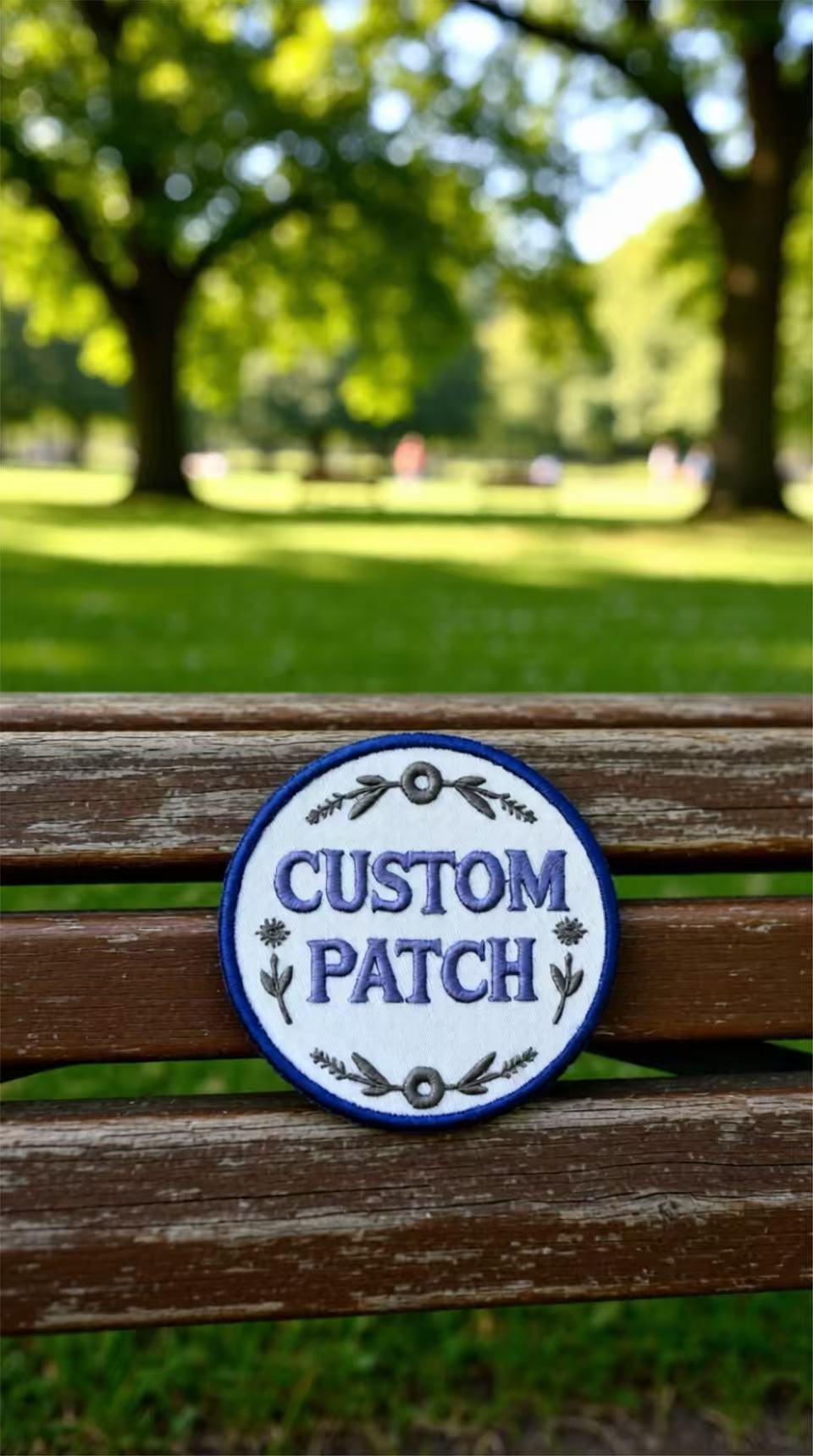 Personalized Embroidery Patch, Custom Text, Iron On or Sew On