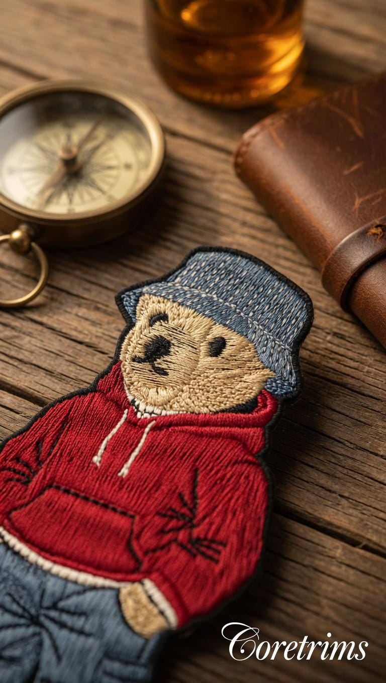 Hand Embroidered Teddy Bear Patch – Ralph Lauren Polo Bear Applique (Sew/Iron On)