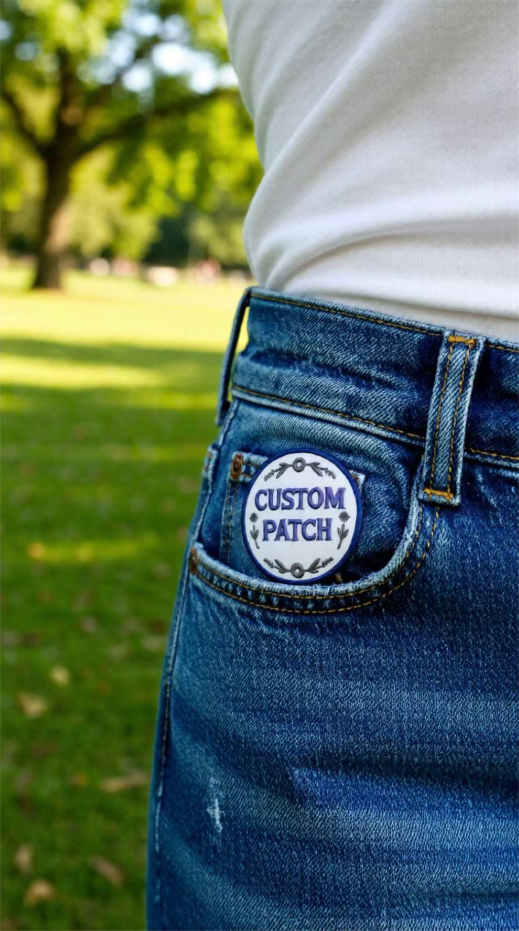 Personalized Embroidery Patch, Custom Text, Iron On or Sew On