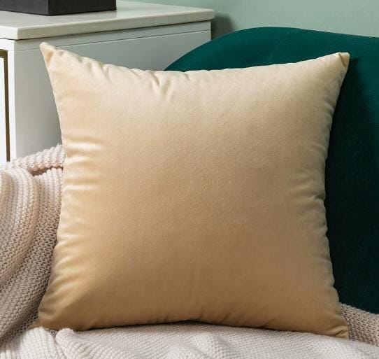 Artistic Embroidered Pillow - Hand Embroidered Brown Velvet Cushion, Unique Home Accent