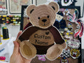 Embroidered Teddy Bear Name Patch – Custom Applique, Iron On/Sew On