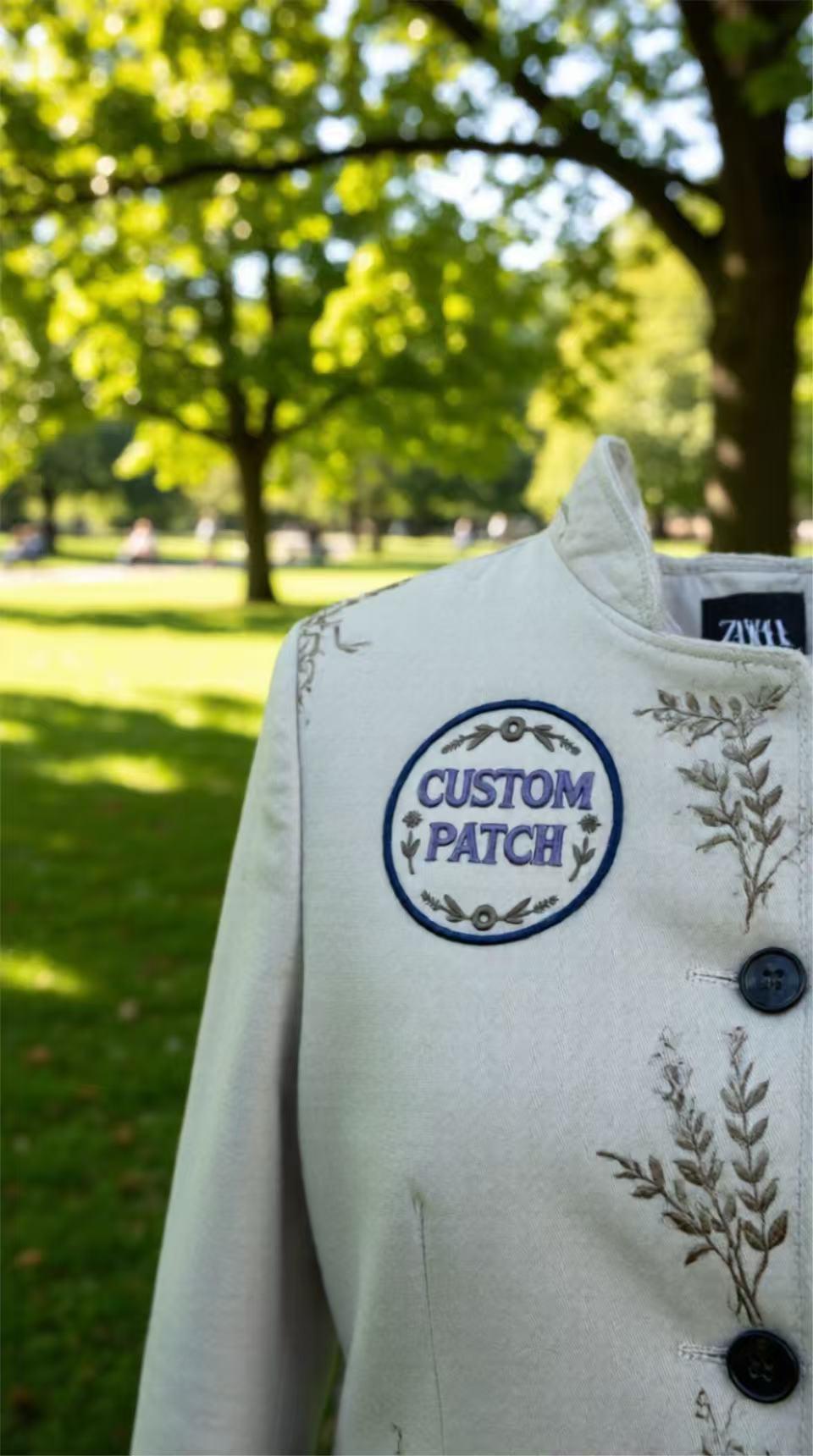 Personalized Embroidery Patch, Custom Text, Iron On or Sew On