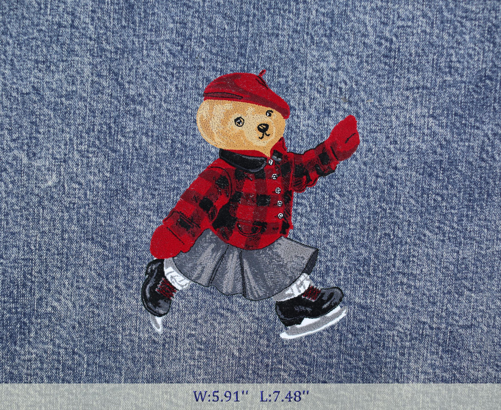 Embroidered jumperBear Embroidery Patch: Sew-On Applique - Custom Options