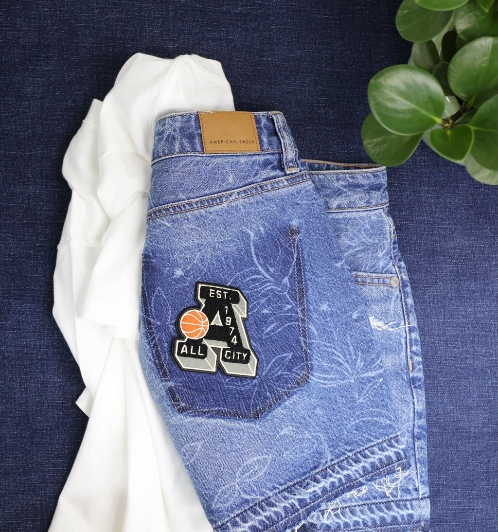 College Words Embroidered Patches | Personalize| Custom Iron-On, Sew-On| For Business, Teams, Clothes, Jackets, Hats