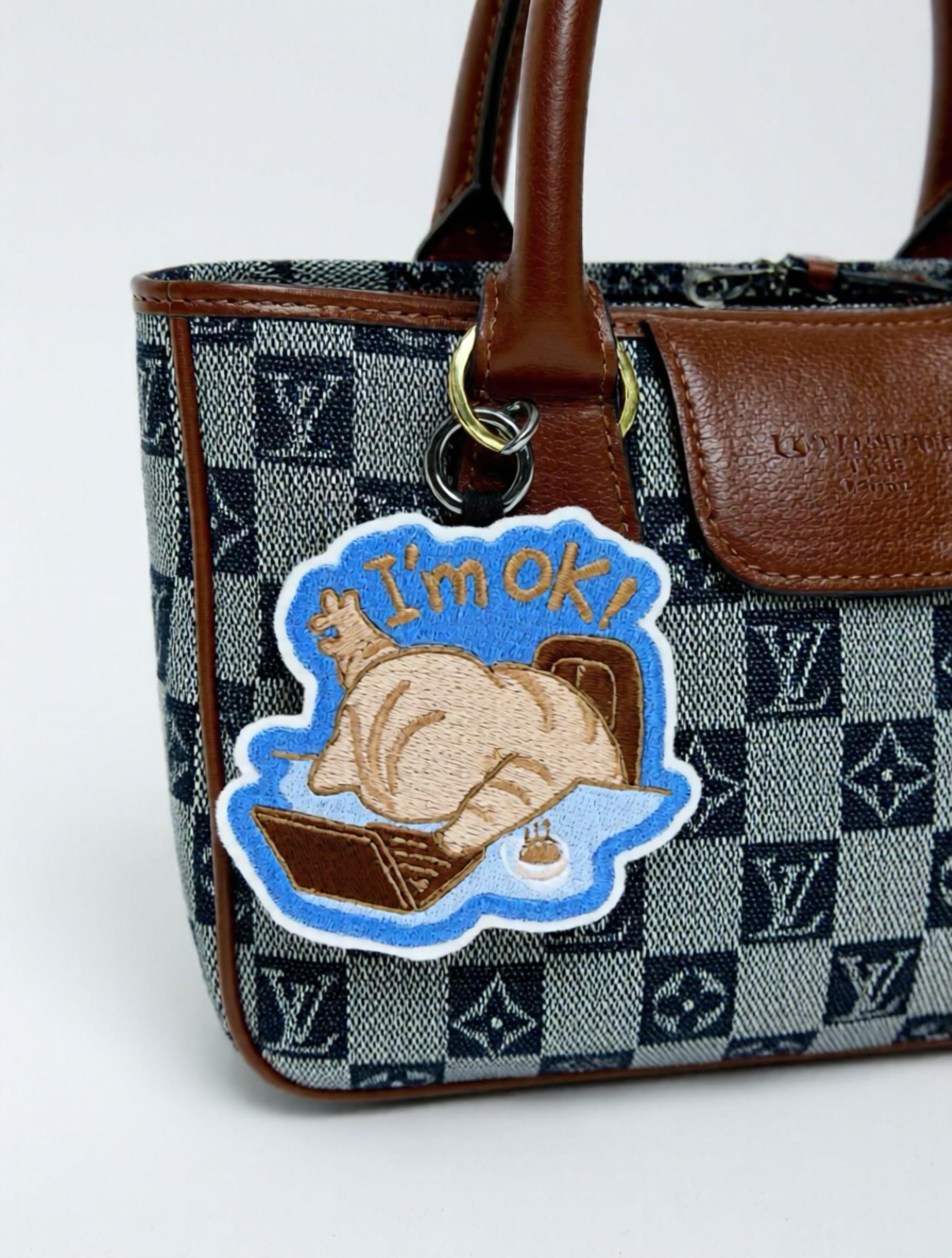 Embroidered jumperBag Charm/ handbag Charm  Embroidery Patch / Accessories