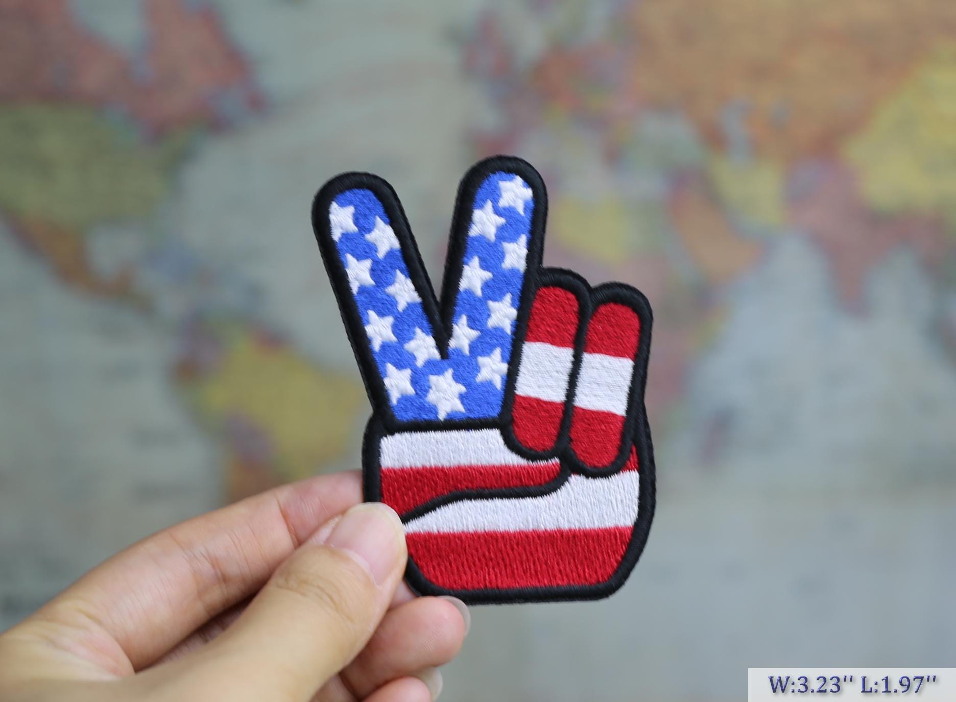 Embroidered jumperEmbroidery USA United States Iron-On Patches: DIY Custom Uniform Badge Set