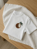 Embroidered Coconut Palm Tree T-Shirt | Tropical Summer Beach Tee | Soft Cotton