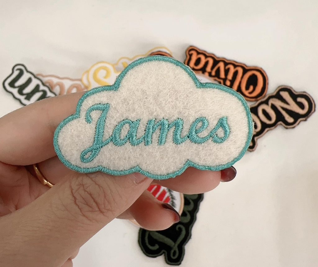 Embroidered jumperCustom Name Patch, Embroidered Iron-On/Sew-On Patches