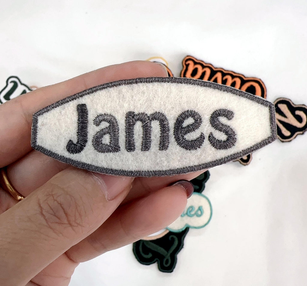 Embroidered jumperCustom Name Patch, Embroidered Iron-On/Sew-On Patches