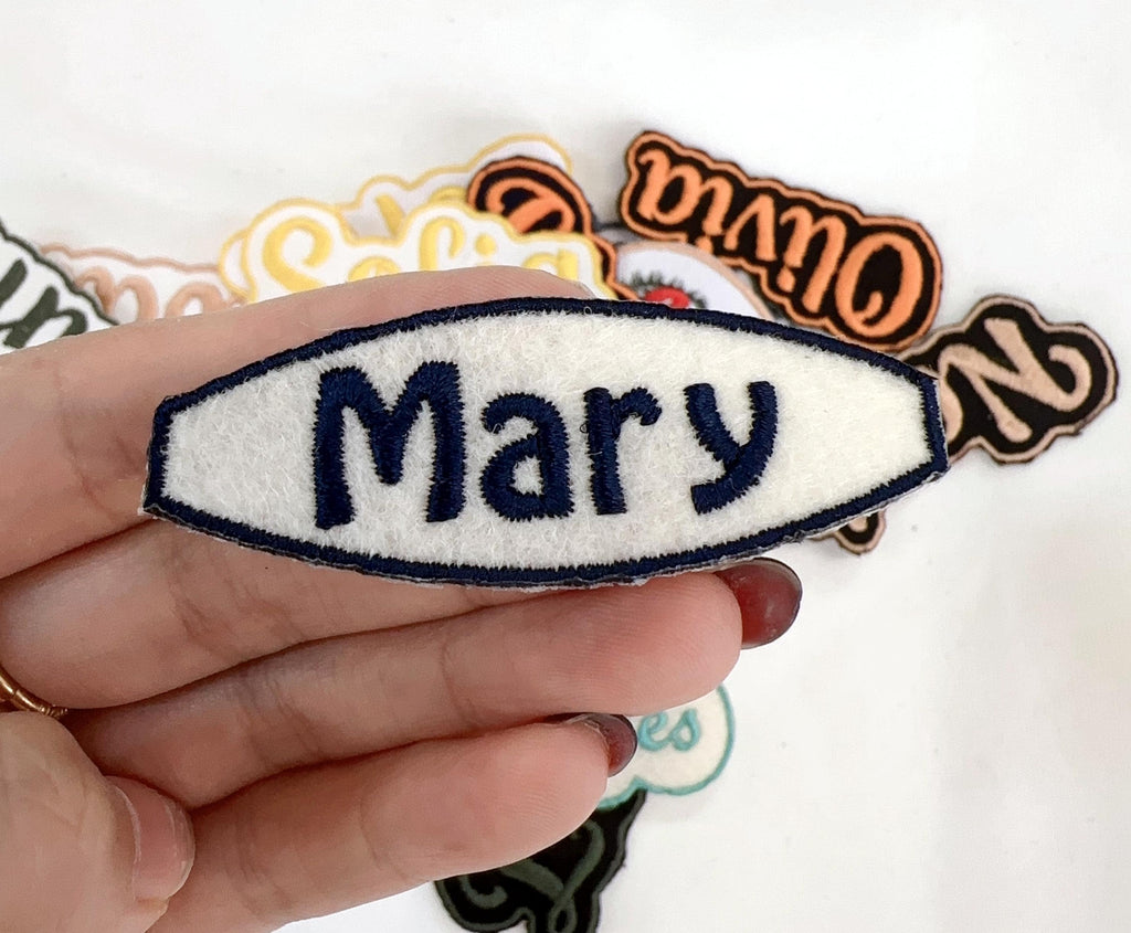 Embroidered jumperCustom Name Patch, Embroidered Iron-On/Sew-On Patches