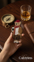 French Style Embroidered Teddy Bear Patch – main product image