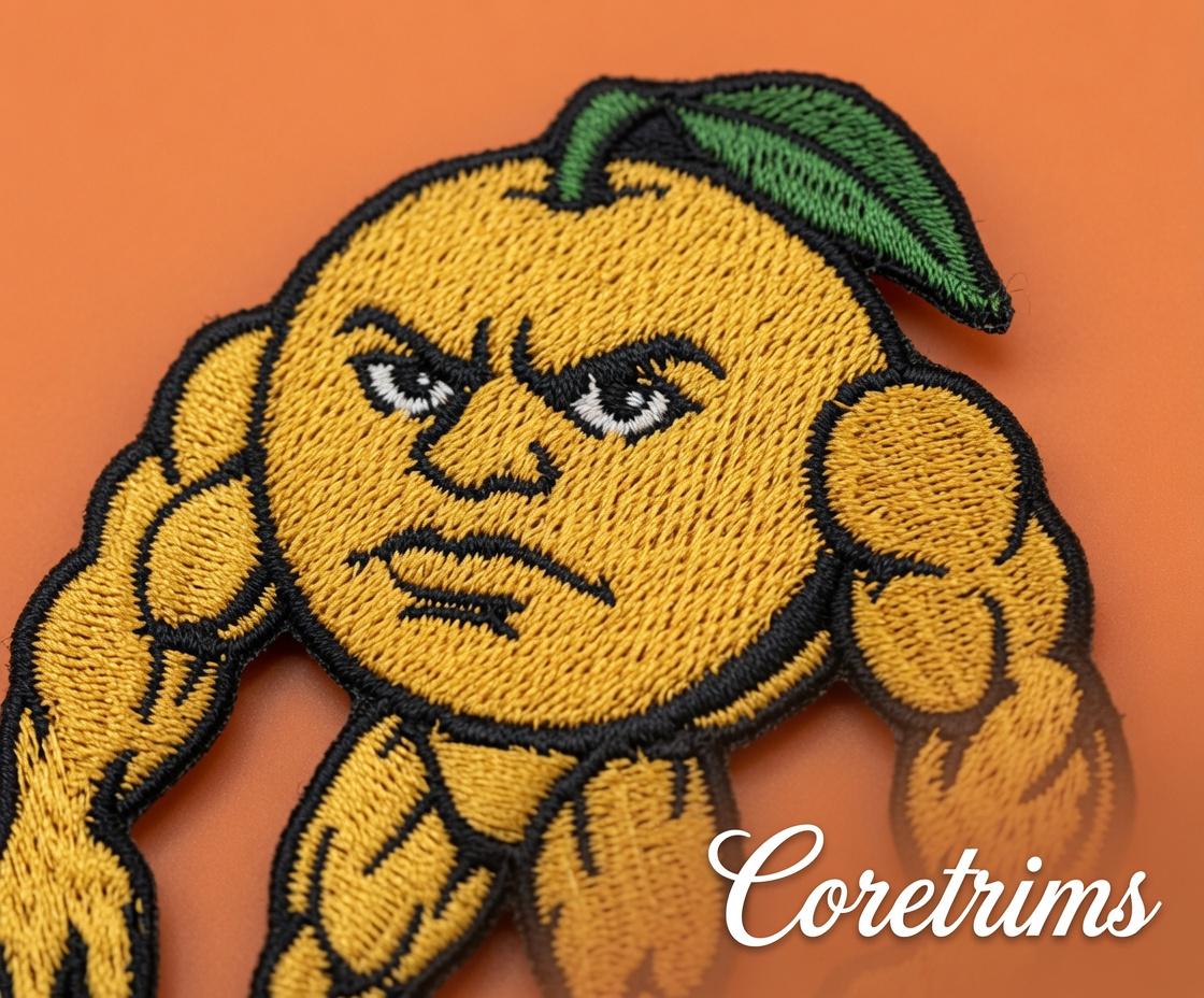 Lon Lon Lemon ByItalian Brainrot Game Puzzles|Funny Angry Fruit Character Embroidered Iron-On Appliqué, Gym Cartoon Patch