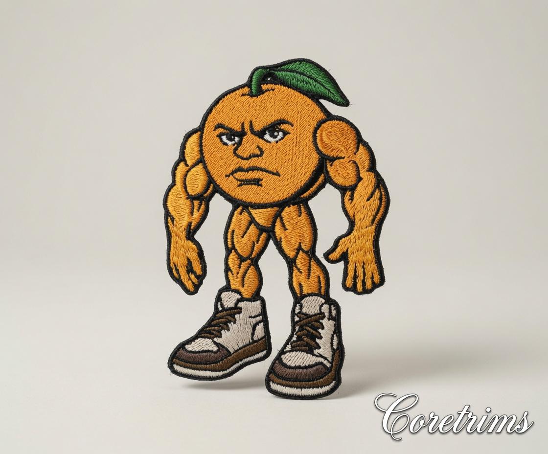Lon Lon Lemon ByItalian Brainrot Game Puzzles|Funny Angry Fruit Character Embroidered Iron-On Appliqué, Gym Cartoon Patch