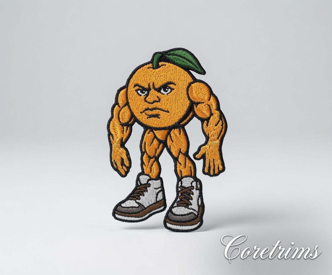 Lon Lon Lemon ByItalian Brainrot Game Puzzles|Funny Angry Fruit Character Embroidered Iron-On Appliqué, Gym Cartoon Patch
