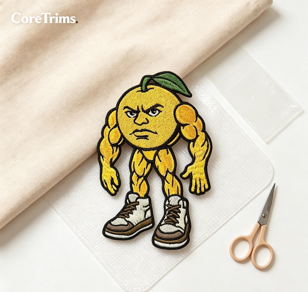 Lon Lon Lemon ByItalian Brainrot Game Puzzles|Funny Angry Fruit Character Embroidered Iron-On Appliqué, Gym Cartoon Patch