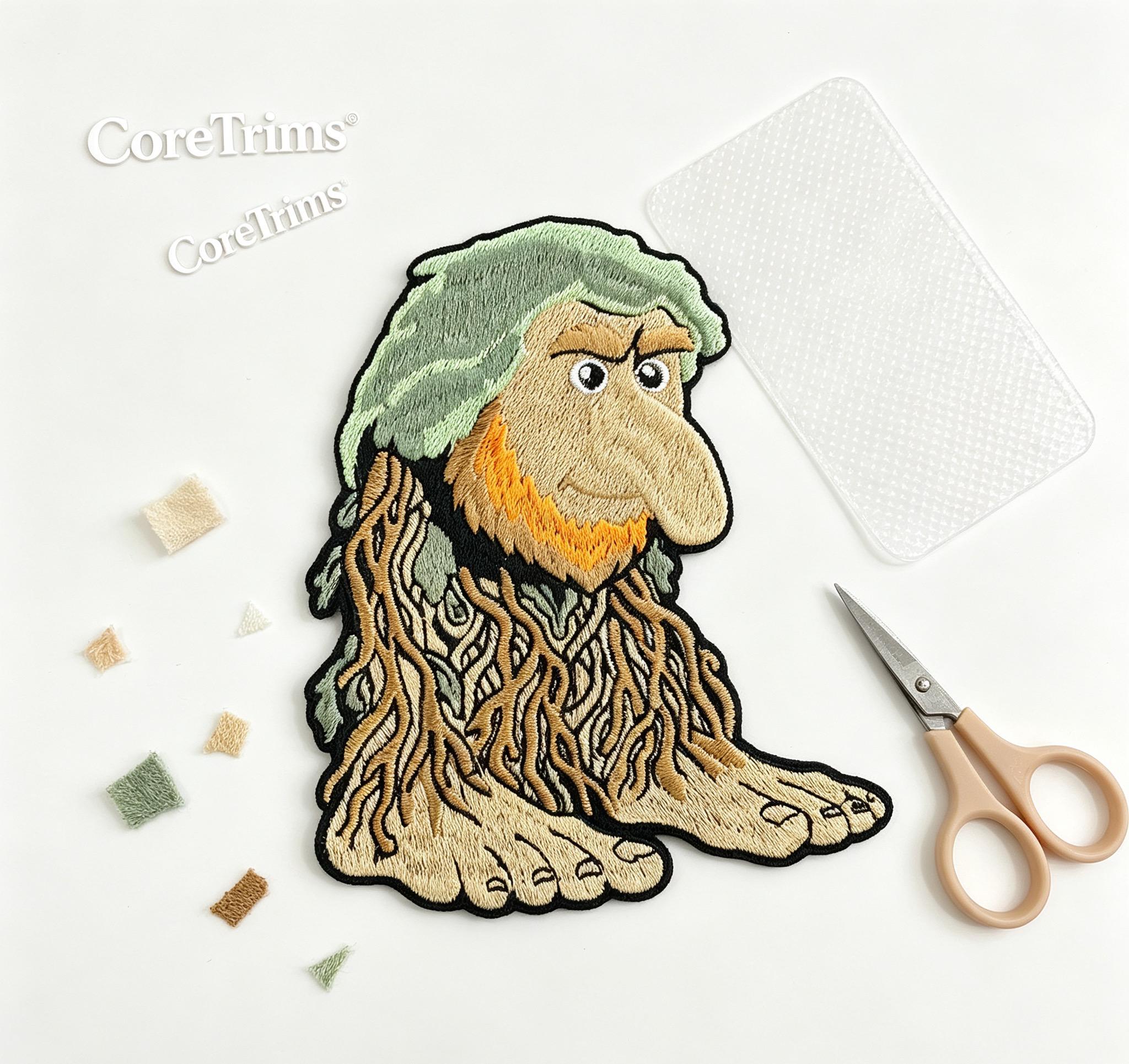 Brr Brr Patapim Tree Spirit Embroidered Patch – product image 4