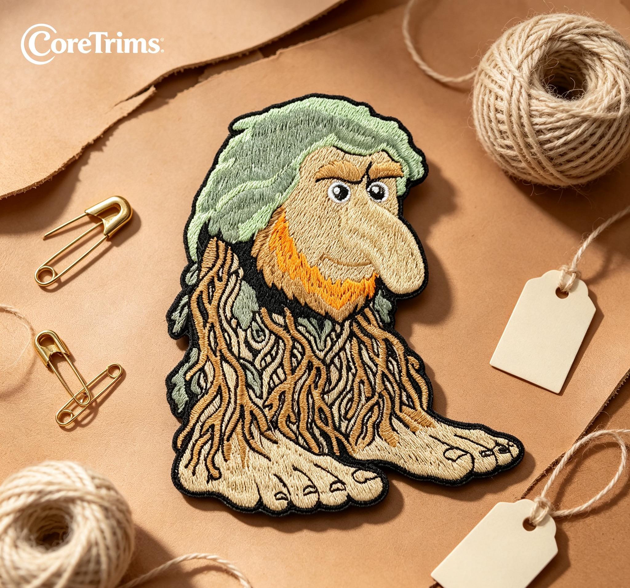 Brr Brr Patapim Tree Spirit Embroidered Patch – product image 5