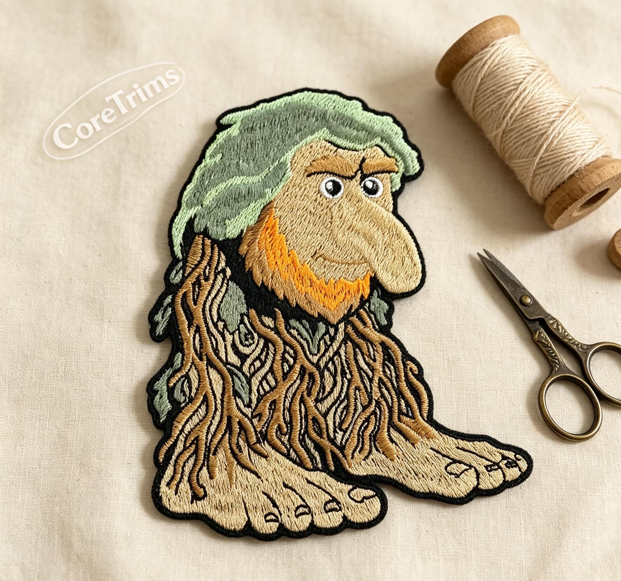 Brr Brr Patapim Tree Spirit Embroidered Patch – main product image