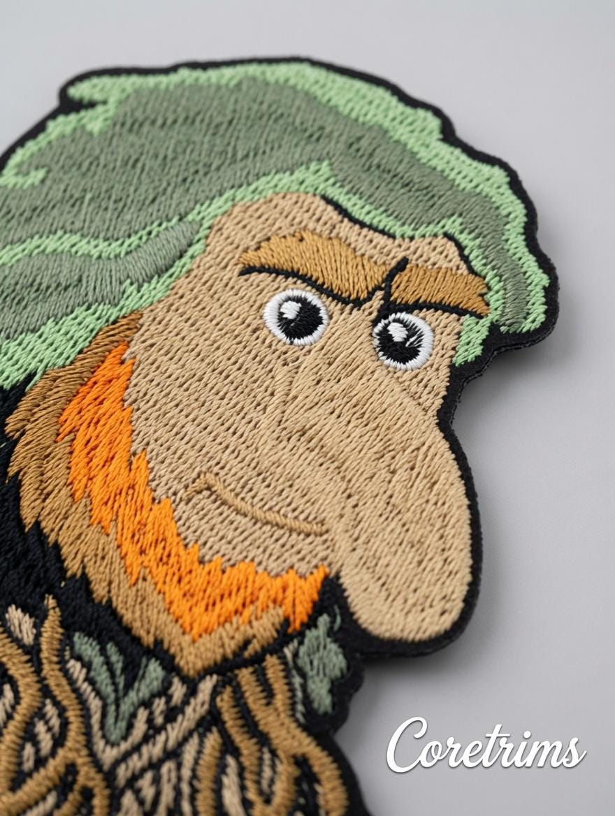 Brr Brr Patapim Tree Spirit Embroidered Patch – product image 2