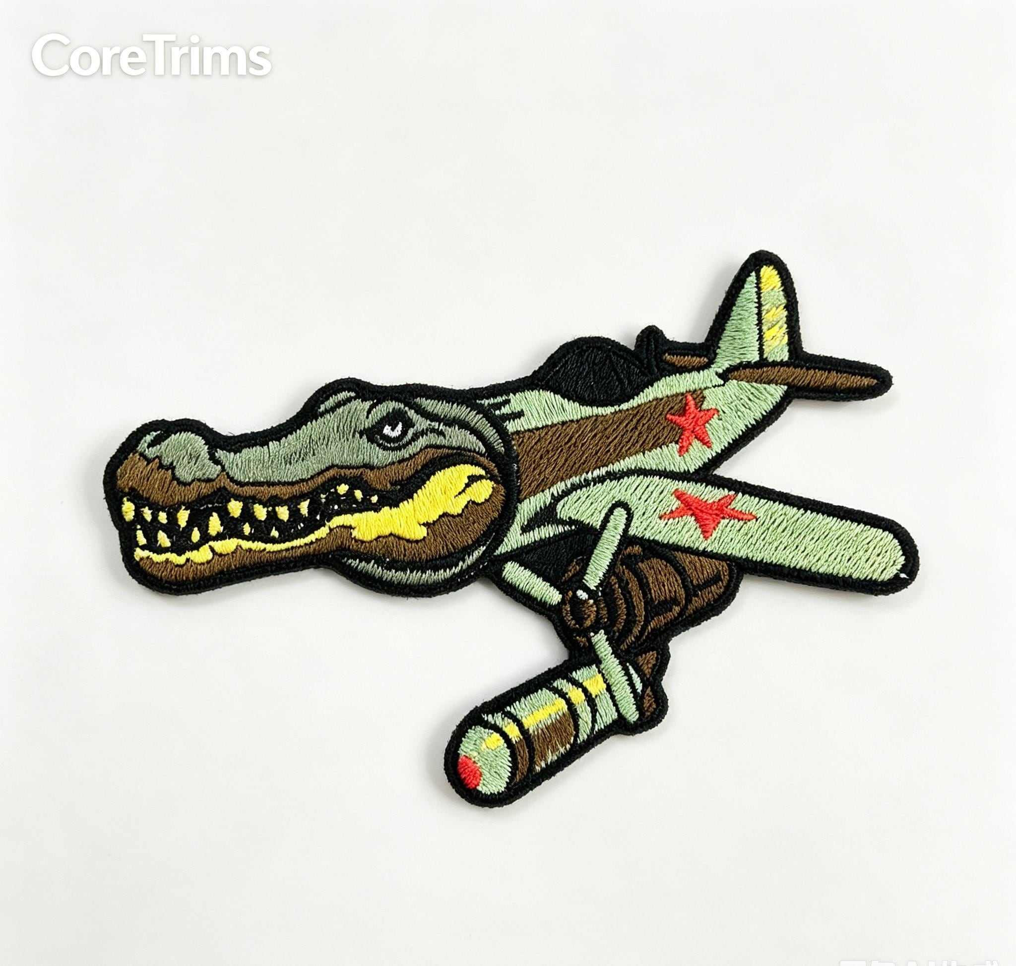 Bombardino Cocodrilo Meme Embroidered Patch – product image 6