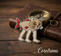 Trulimero Trulicina Catfish Meme |Fish Patch – Funny Cat-Fish Hybrid Embroidered Iron-On Appliqué, Cute Animal Patch