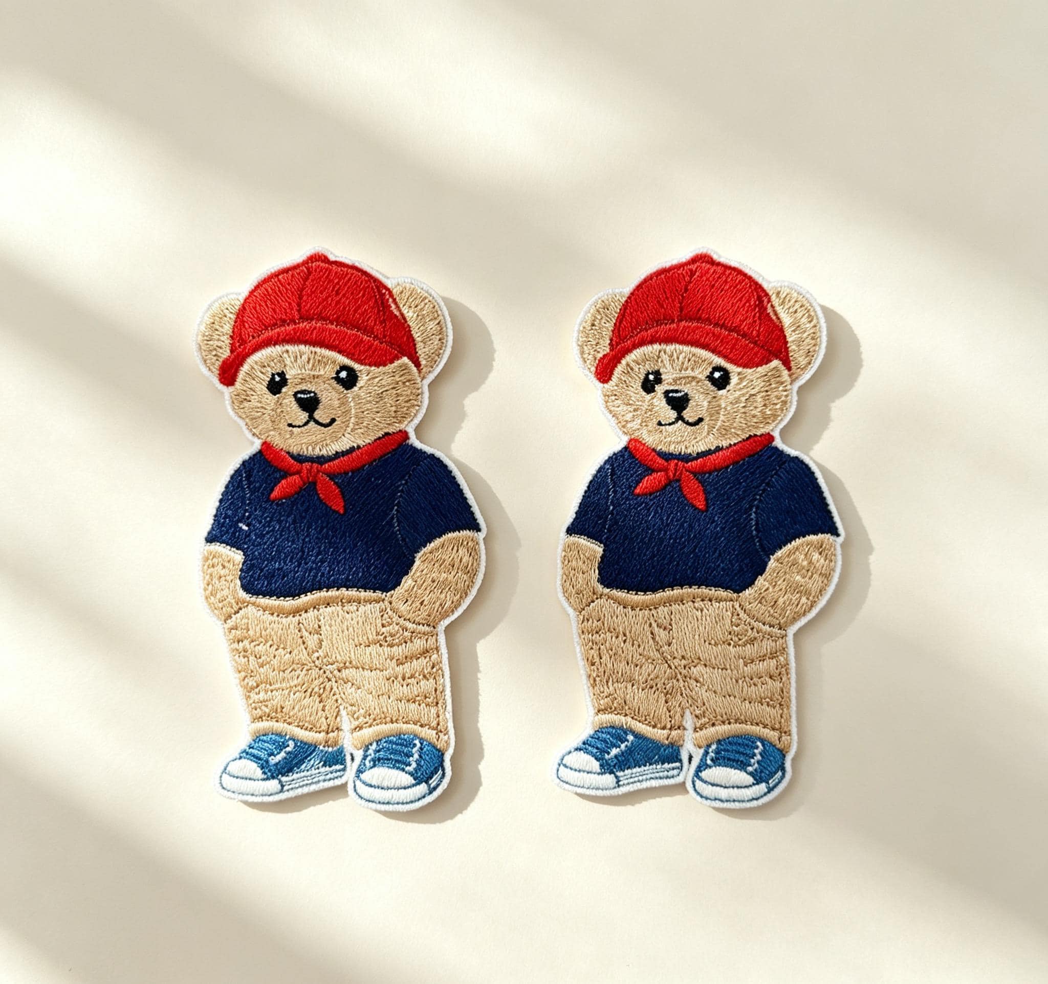 Preppy Bear Iron-On Embroidered Patch Set - image 6
