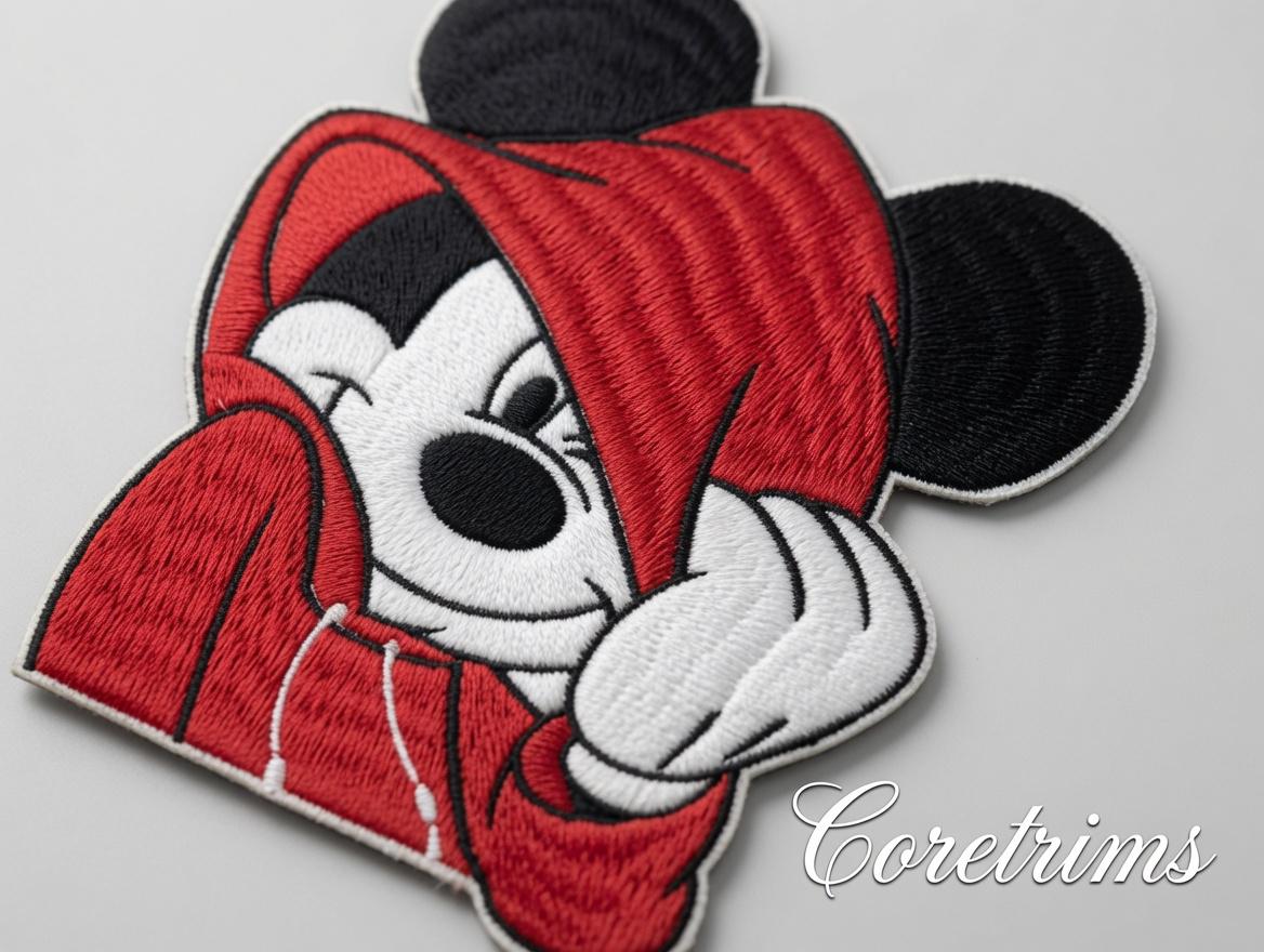Cool Hoodie Mickey Iron-On Embroidered Patch - image 3