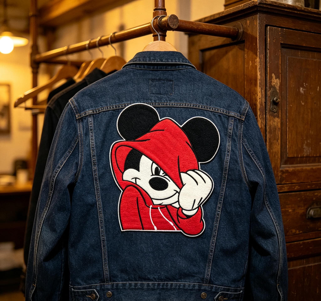Cool Hoodie Mickey Iron-On Embroidered Patch - image 5