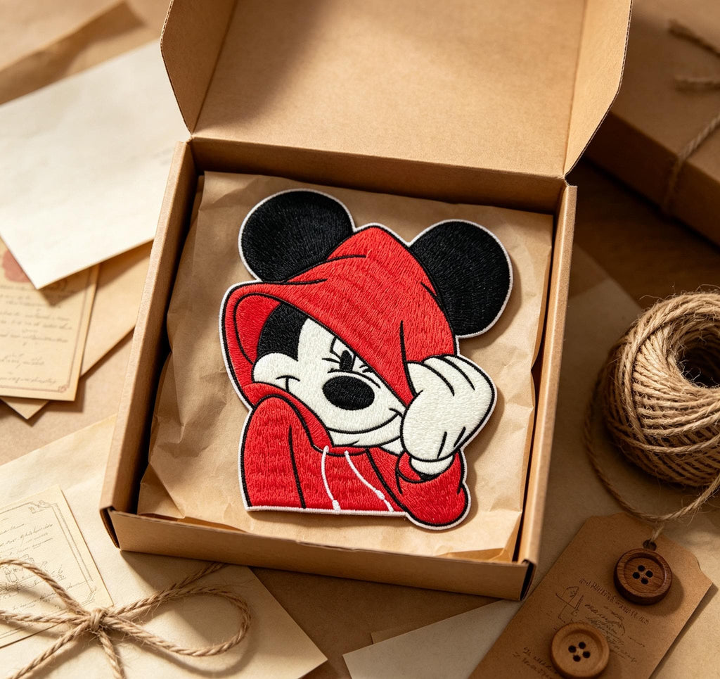 Cool Hoodie Mickey Iron-On Embroidered Patch - image 6