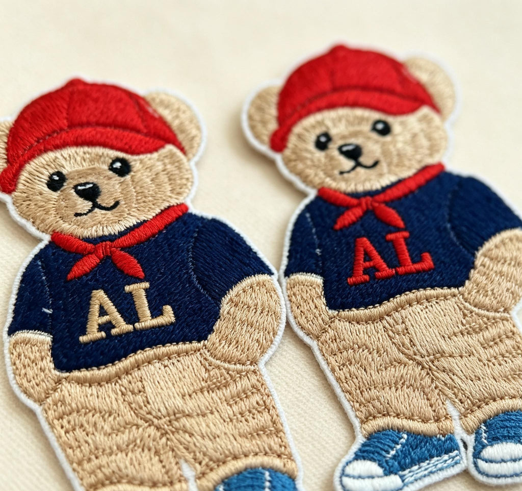 Preppy Bear Iron-On Embroidered Patch Set - image 7