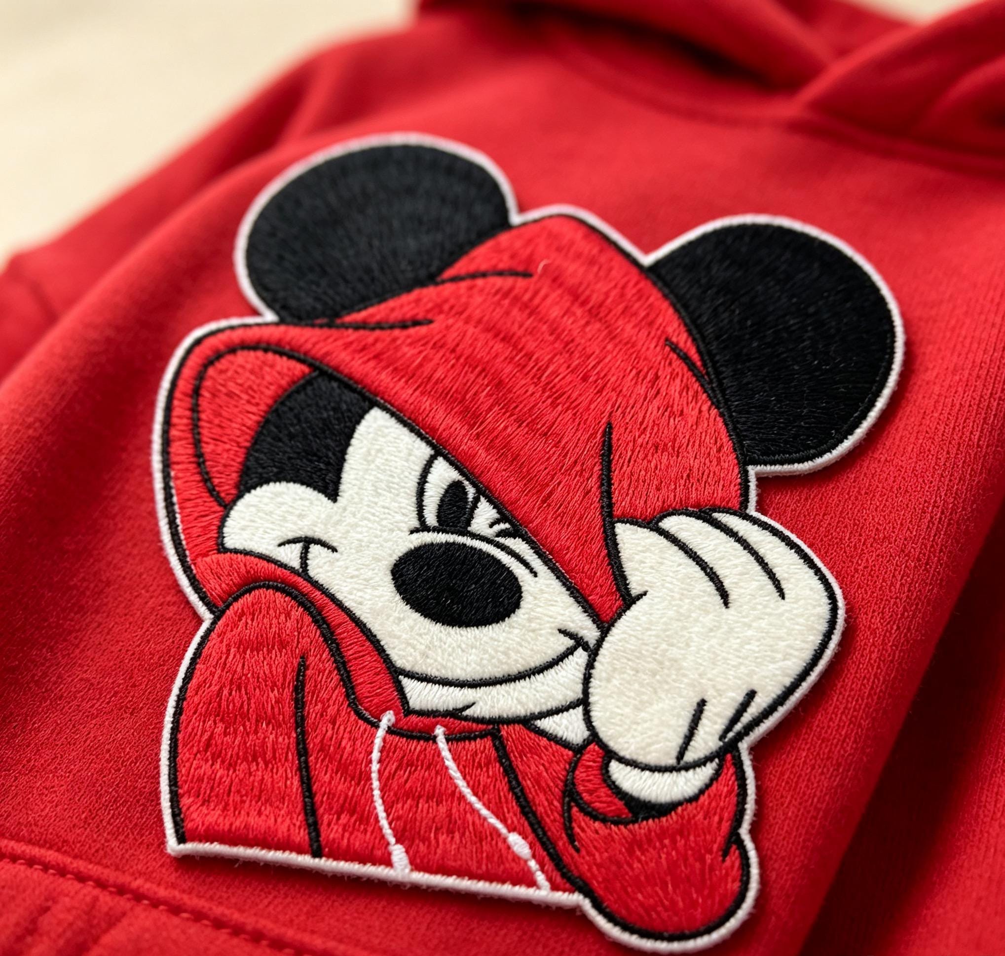 Cool Hoodie Mickey Iron-On Embroidered Patch - image 4